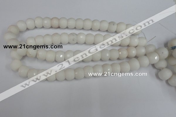 CCN160 15.5 inches 12*16mm faceted rondelle candy jade beads