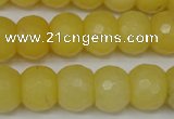 CCN161 15.5 inches 12*16mm faceted rondelle candy jade beads