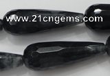 CCN1614 15.5 inches 14*40mm faceted teardrop candy jade beads