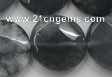 CCN1654 15.5 inches 25mm faceted coin candy jade beads