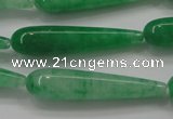 CCN1665 15.5 inches 8*40mm teardrop candy jade beads wholesale