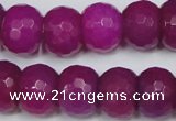 CCN167 15.5 inches 12*16mm faceted rondelle candy jade beads