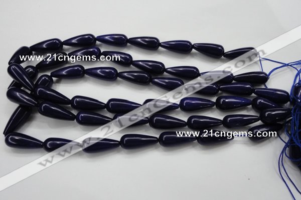 CCN1685 15.5 inches 10*25mm teardrop candy jade beads wholesale