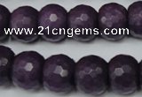 CCN169 15.5 inches 12*16mm faceted rondelle candy jade beads