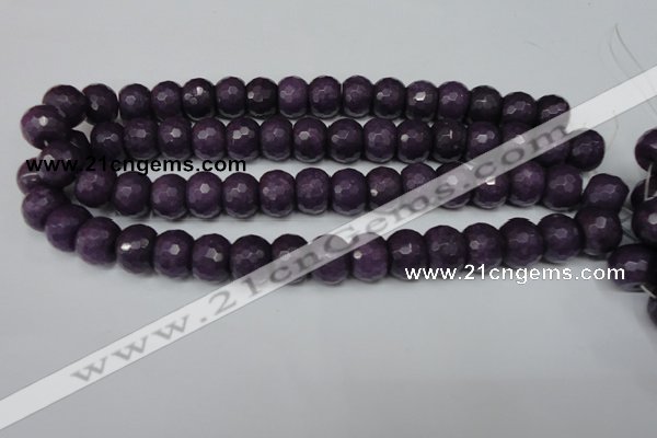 CCN169 15.5 inches 12*16mm faceted rondelle candy jade beads