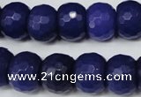 CCN173 15.5 inches 12*16mm faceted rondelle candy jade beads