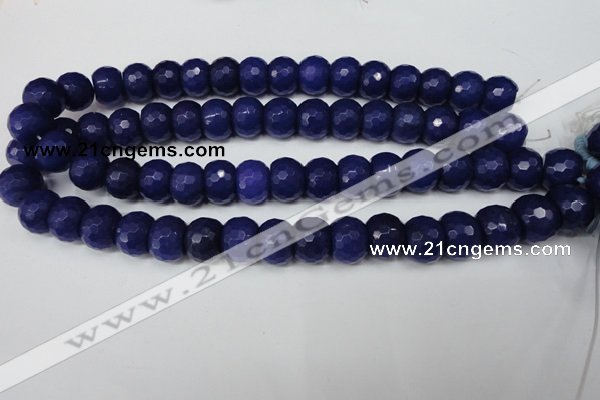 CCN173 15.5 inches 12*16mm faceted rondelle candy jade beads