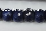 CCN174 15.5 inches 12*16mm faceted rondelle candy jade beads