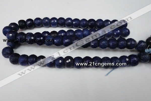 CCN174 15.5 inches 12*16mm faceted rondelle candy jade beads