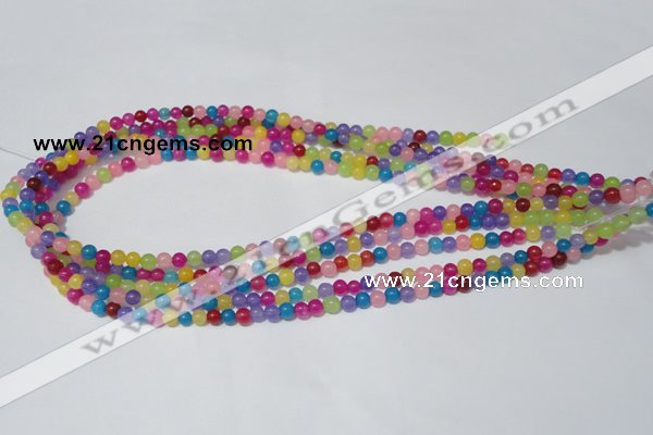 CCN18 15.5 inches 4mm round candy jade beads wholesale