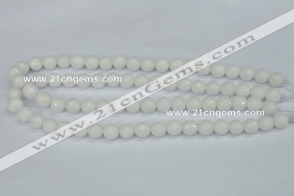 CCN1803 15 inches 10mm faceted round candy jade beads wholesale