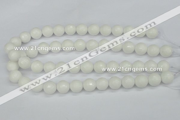CCN1805 15 inches 14mm faceted round candy jade beads wholesale