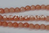 CCN1810 15 inches 4mm faceted round candy jade beads wholesale