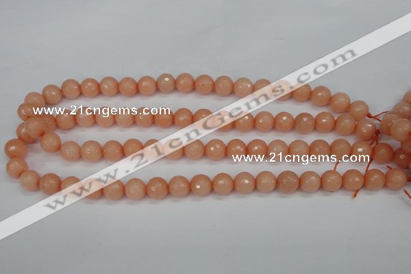 CCN1813 15 inches 10mm faceted round candy jade beads wholesale