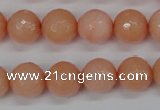 CCN1814 15 inches 12mm faceted round candy jade beads wholesale