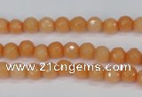 CCN1820 15 inches 4mm faceted round candy jade beads wholesale