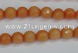 CCN1822 15 inches 8mm faceted round candy jade beads wholesale