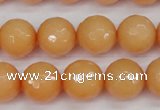 CCN1824 15 inches 12mm faceted round candy jade beads wholesale