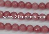 CCN1832 15 inches 8mm faceted round candy jade beads wholesale