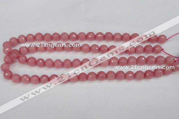 CCN1833 15 inches 10mm faceted round candy jade beads wholesale