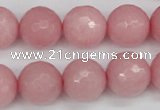 CCN1835 15 inches 14mm faceted round candy jade beads wholesale