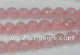 CCN1851 15 inches 6mm faceted round candy jade beads wholesale