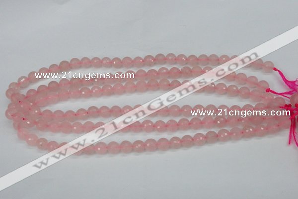 CCN1851 15 inches 6mm faceted round candy jade beads wholesale