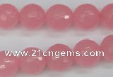 CCN1854 15 inches 12mm faceted round candy jade beads wholesale