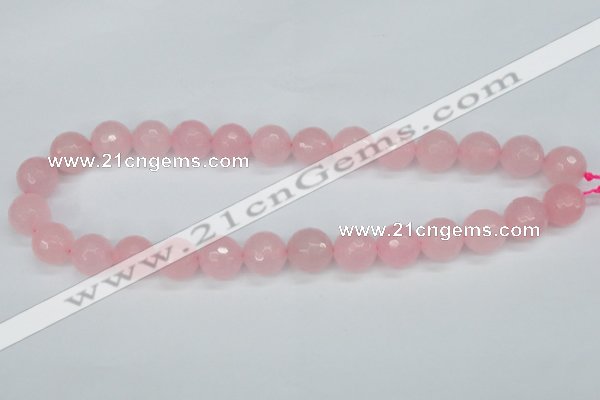 CCN1855 15 inches 14mm faceted round candy jade beads wholesale