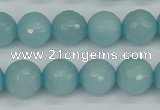 CCN1864 15 inches 12mm faceted round candy jade beads wholesale