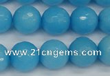 CCN1875 15 inches 14mm faceted round candy jade beads wholesale