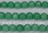 CCN1882 15 inches 8mm faceted round candy jade beads wholesale