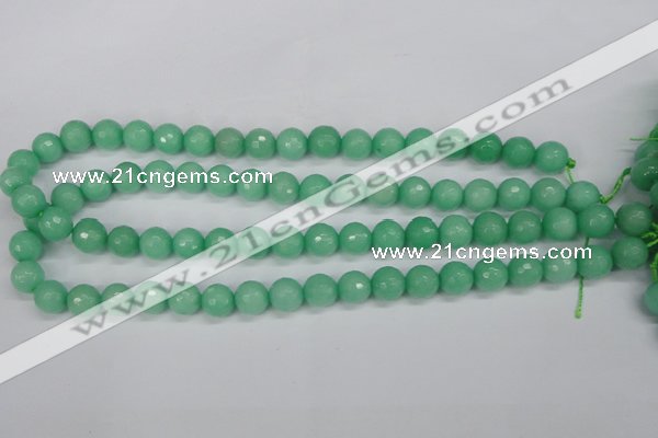 CCN1883 15 inches 10mm faceted round candy jade beads wholesale