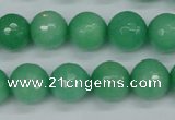 CCN1884 15 inches 12mm faceted round candy jade beads wholesale