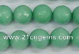 CCN1885 15 inches 14mm faceted round candy jade beads wholesale