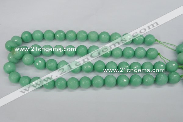 CCN1885 15 inches 14mm faceted round candy jade beads wholesale