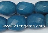 CCN189 15.5 inches 18*22mm faceted drum candy jade beads