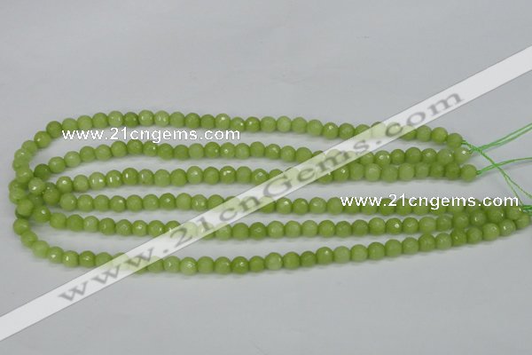 CCN1900 15 inches 4mm faceted round candy jade beads wholesale