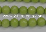 CCN1903 15 inches 10mm faceted round candy jade beads wholesale