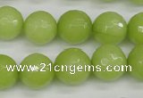 CCN1905 15 inches 14mm faceted round candy jade beads wholesale