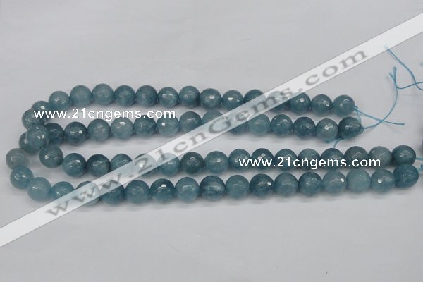 CCN1914 15 inches 12mm faceted round candy jade beads wholesale