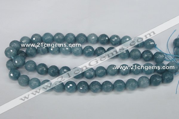 CCN1915 15 inches 14mm faceted round candy jade beads wholesale