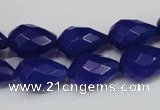 CCN192 15.5 inches 10*14mm faceted teardrop candy jade beads