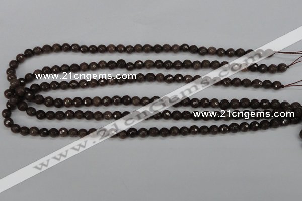 CCN1931 15 inches 6mm faceted round candy jade beads wholesale