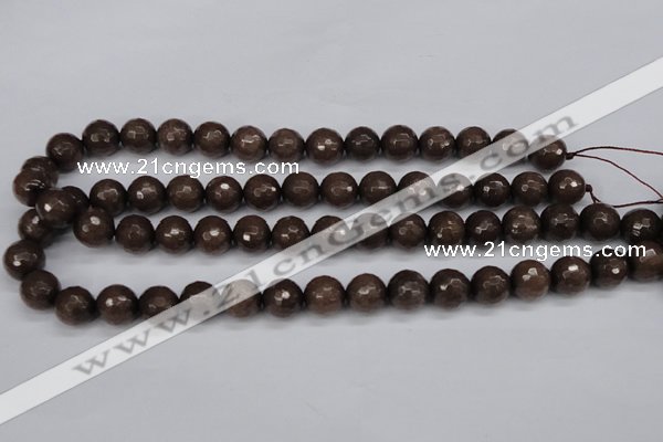 CCN1934 15 inches 12mm faceted round candy jade beads wholesale