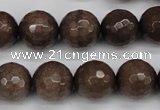 CCN1935 15 inches 14mm faceted round candy jade beads wholesale