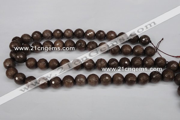 CCN1935 15 inches 14mm faceted round candy jade beads wholesale