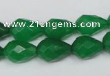 CCN194 15.5 inches 10*14mm faceted teardrop candy jade beads