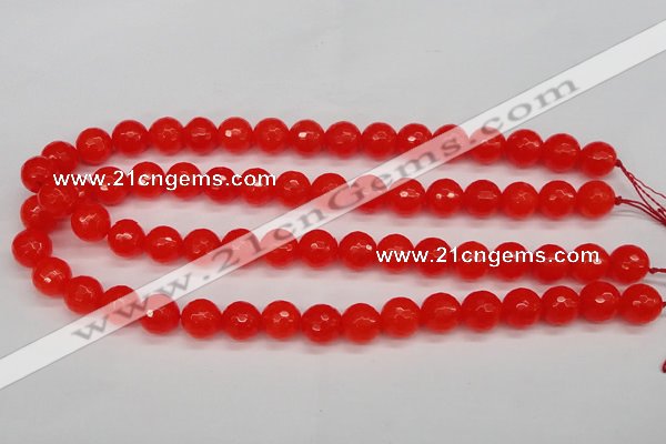 CCN1953 15 inches 10mm faceted round candy jade beads wholesale