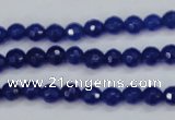 CCN1960 15 inches 4mm faceted round candy jade beads wholesale